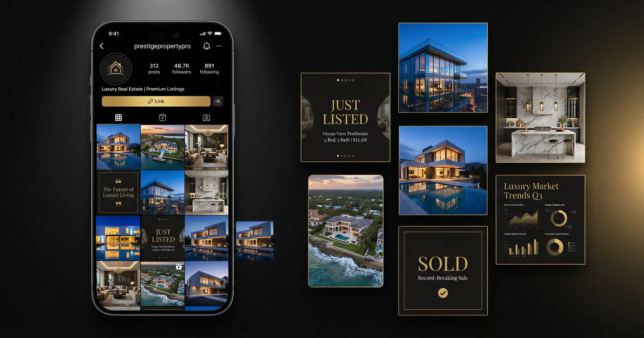 After: premium luxury real estate brand