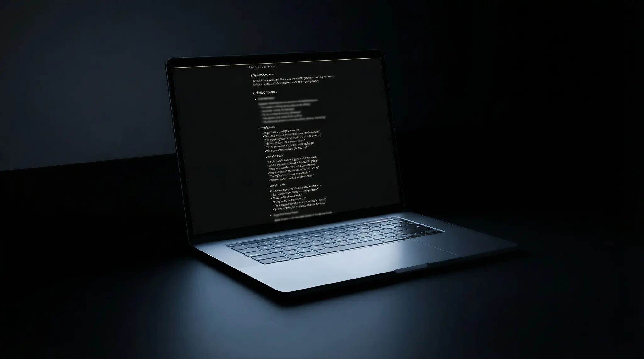 Hook & Caption Library on MacBook